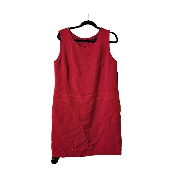 ALEX MARIE Raspberry Pink Sleeveless Shift Sheath Dress - Size 14 - Picture 1 of 8
